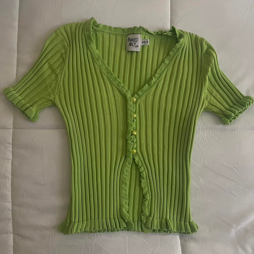 Princess polly green crop top